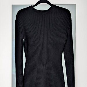 NWT - Hour Glass Ribbed Knit Long Sleeve Sweater Dress